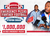 Photos & B-Roll - Emergency Pizza and Stefon Diggs