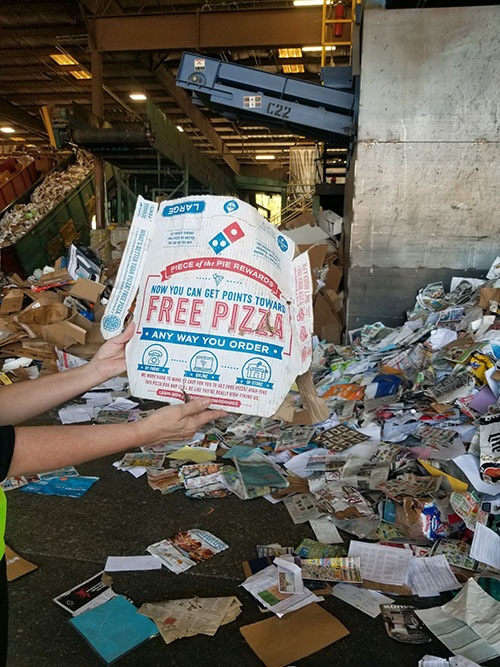 A little grease? No problem. Domino's starts pizza box recycling education  campaign